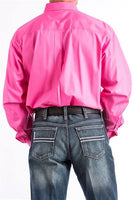 Cinch men’s arena shirt pink