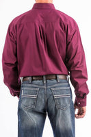 CINCH - MENS SOLID BURGUNDY ARENA SHIRT