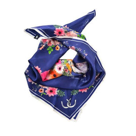 T1W2945scf  blue  Thomas Cook Women's Silk Acarf Multi