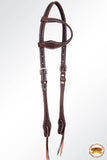 Hilason Leather Horse One Ear Headstall Working Tack Tooled