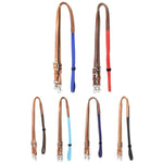 8 Ft Horse Western Leather Rubber Grip Barrel Reins