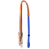 8 Ft Horse Western Leather Rubber Grip Barrel Reins