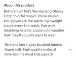 Britts knits kids gloves