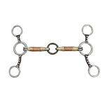 Coronet Jr Cow Horse Wire Wrapped Jointed Mouth Bit and Life Saver Ring: 5-1/2"