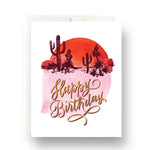 Abstract Cactus Birthday