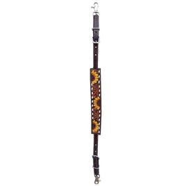 Western Horse Tack Set American Leather Sunflower: Wither Strap