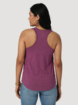 Wrangler Retro Women's Rich Berry with Wild & Free Sunset Racer Back Tank Top