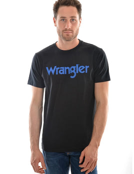 Wrangler Mens Logo S/S Tee Black