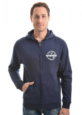 Cooper zip up hoodie in navy