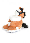 Kids unisex fur boot pony slipper