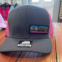 Smarty steer truckers cap pink/grey