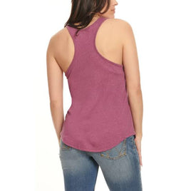 Wrangler Retro Women's Rich Berry with Wild & Free Sunset Racer Back Tank Top