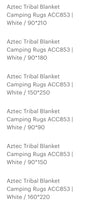 Aztec tribal blanket camping rug