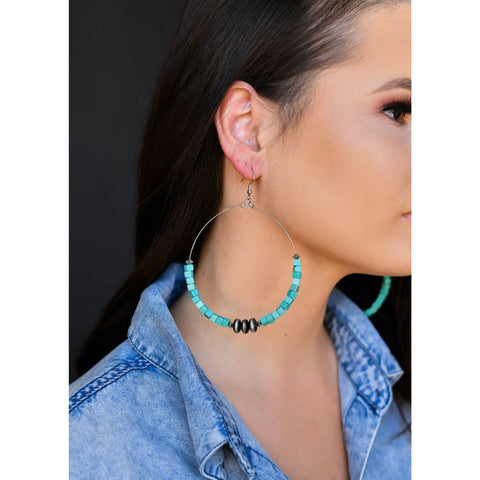 Navajo beaded hoops