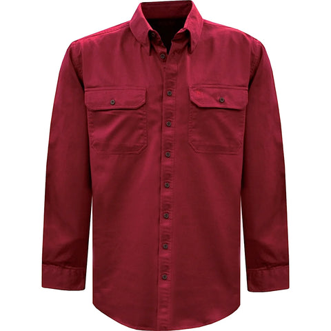 Thomas Cook Light Drill L/S 2 Pocket Shirt Red