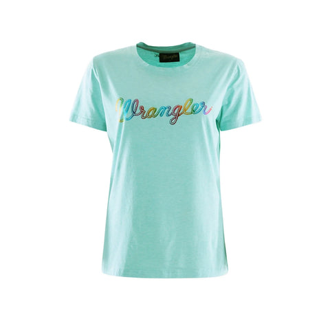 Wrangler Womens Lasso S/S Tee Mint Marle